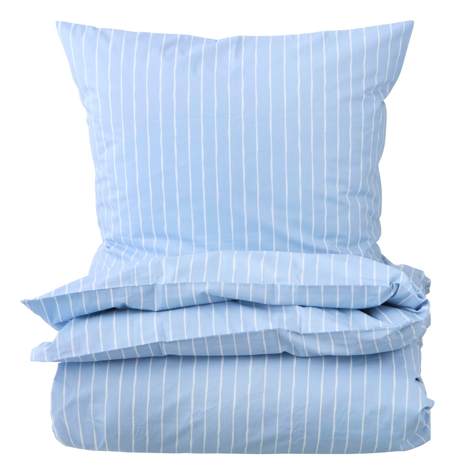 Painted Stripe sengesæt - Blue Fog